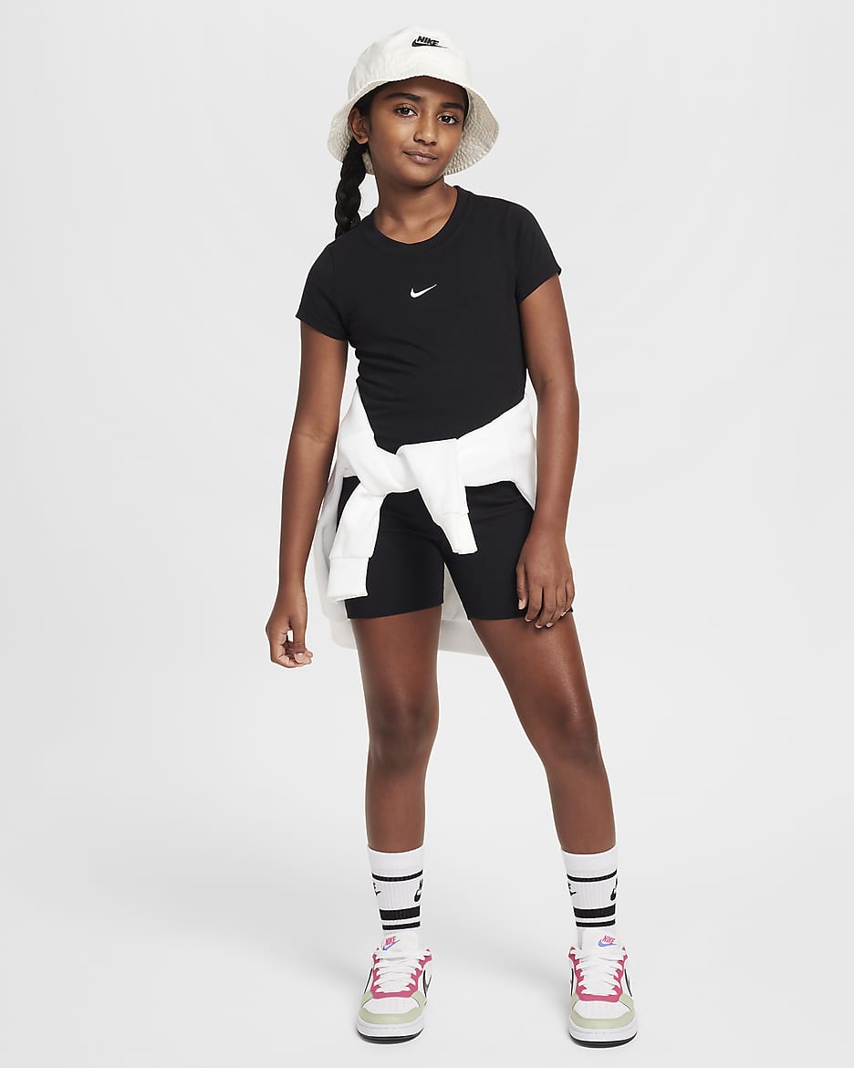 Nike Sportswear Big Kids Girls Cropped T Shirt